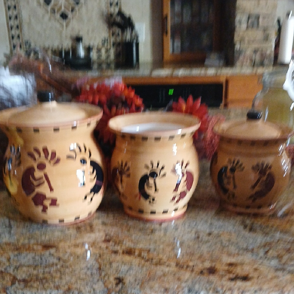 Southwestern Style Ceramic Canister Set
